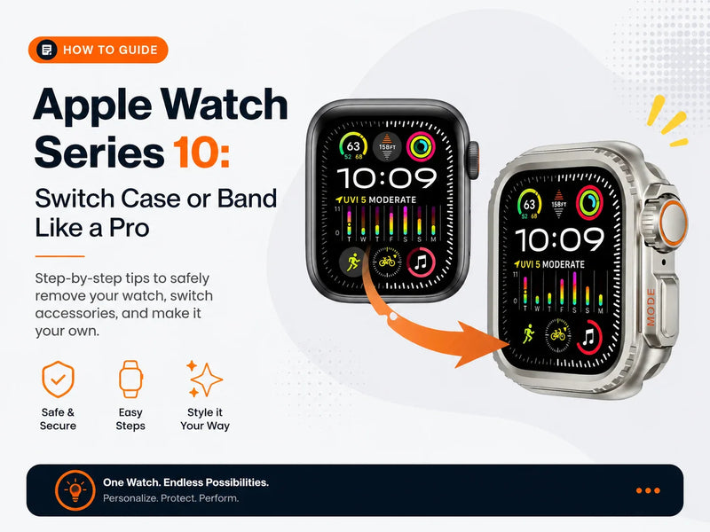 Creslia Apple Watch Series 10 converter case and band swap how-to guide — premium adapter for Ultra-style upgrade