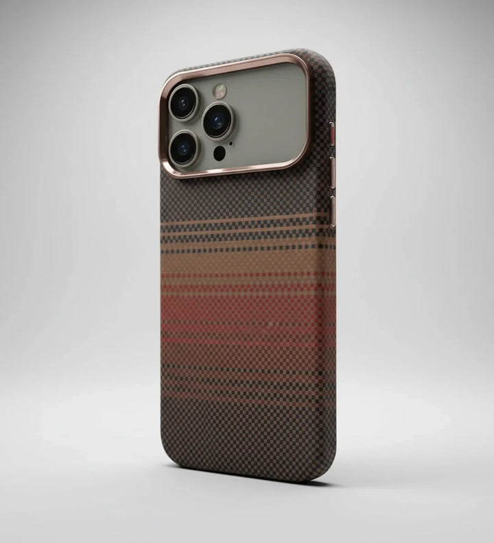 Classic Plaid Carbon Fiber MagSafe iPhone Case Cover - Slim, Stylish & Protective - Creslia