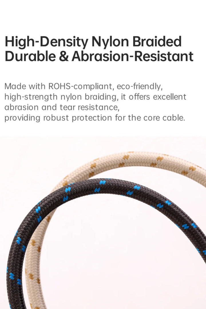 ROCK R15 Phone Lanyard + Fast-Charging Data Cable - Beige