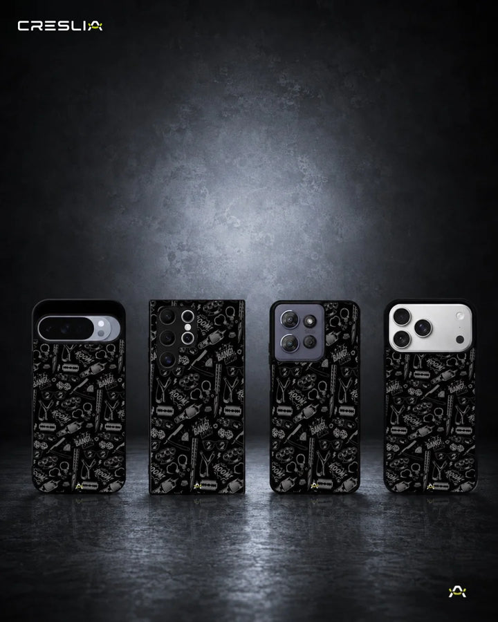 Creslia black art phone case - black art phone case mobile banner