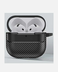 Carbon Texture Case – Rugged Protection with Stylish Design - AirPods 4 – Black