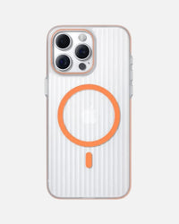 Corrugated Hybrid MagSafe Case Cover for iPhone - Orange