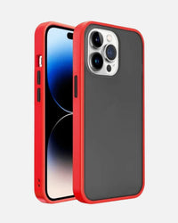 Red Matte Shockproof Armor Case – Military-Grade Grip for iPhone 12, 13, 14 & 15