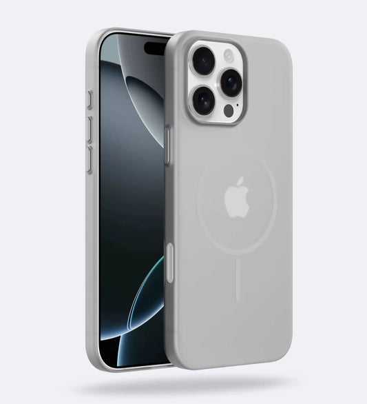 Frosted Ultra-Thin iPhone Case with MagSafe – Matte, 0.35 mm - Grey