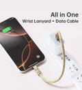 ROCK R15 Phone Lanyard + Fast-Charging Data Cable - Beige - Creslia