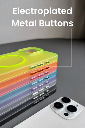 Frosted Ultra-Thin iPhone Case with MagSafe – Matte, 0.35 mm - Blue