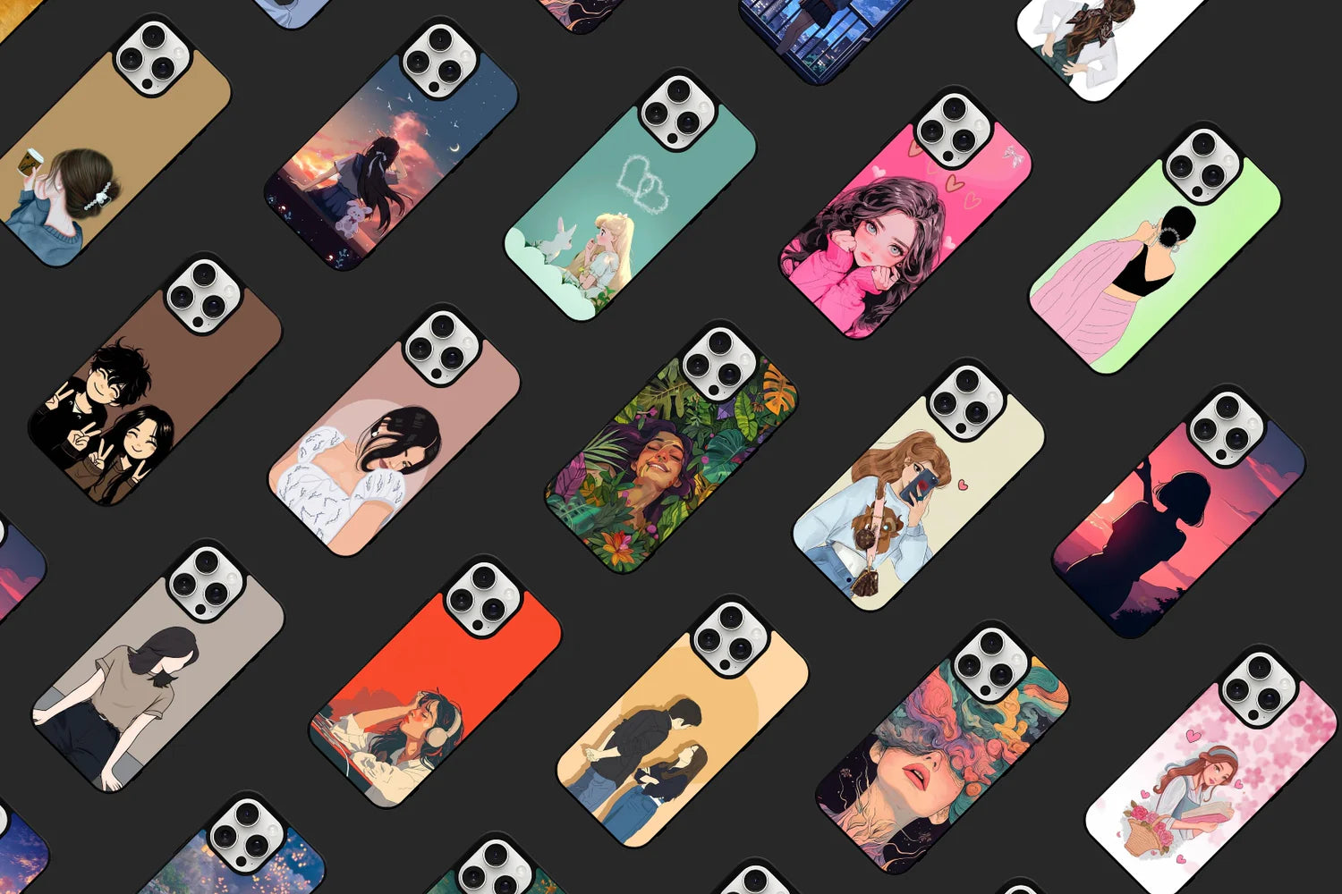 Surreal Face Designer Case – Artistic Female Aesthetic Back Cover