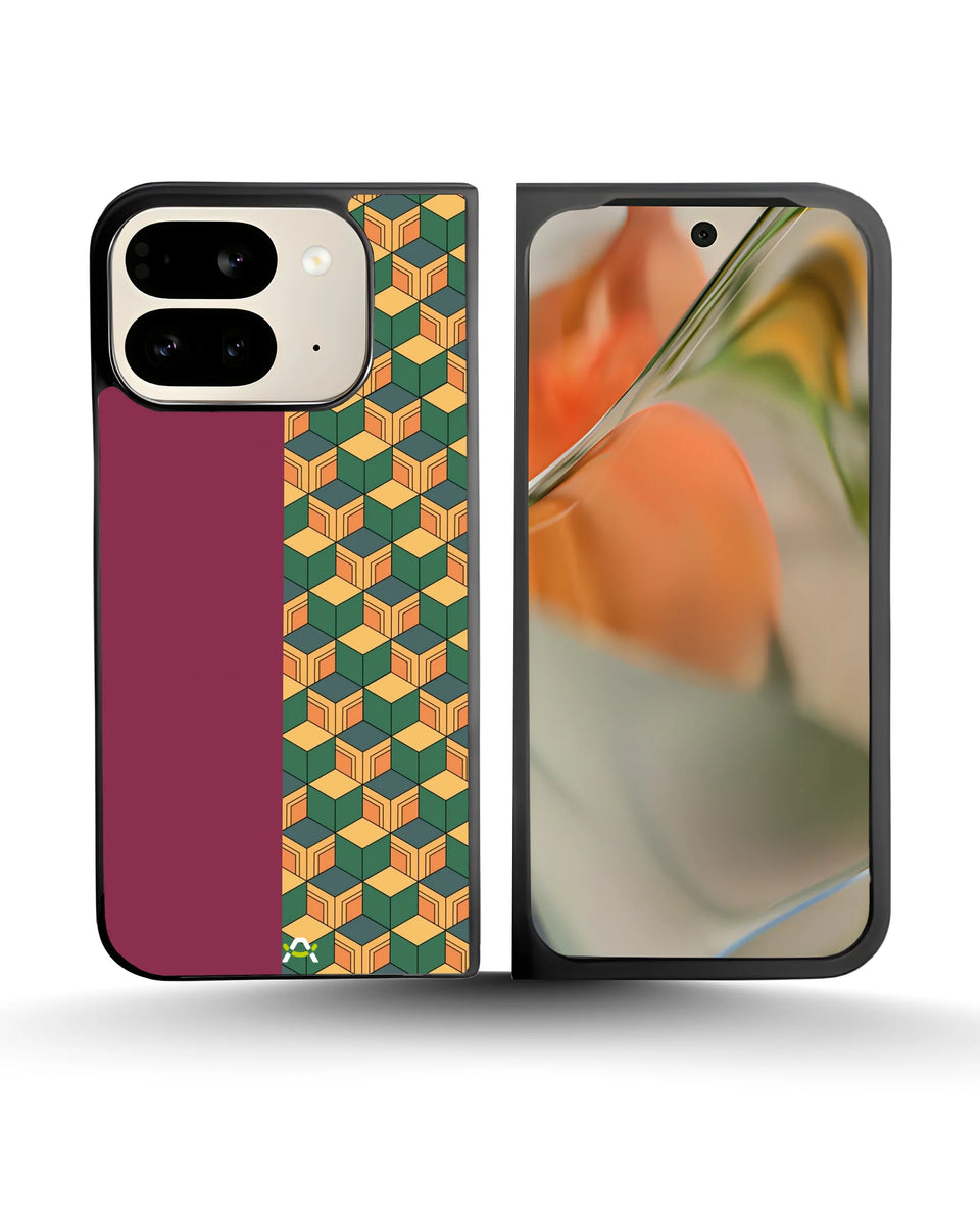 Creslia 3d cube pattern phone case - 3d cube pattern phone case google pixel 10 pro fold