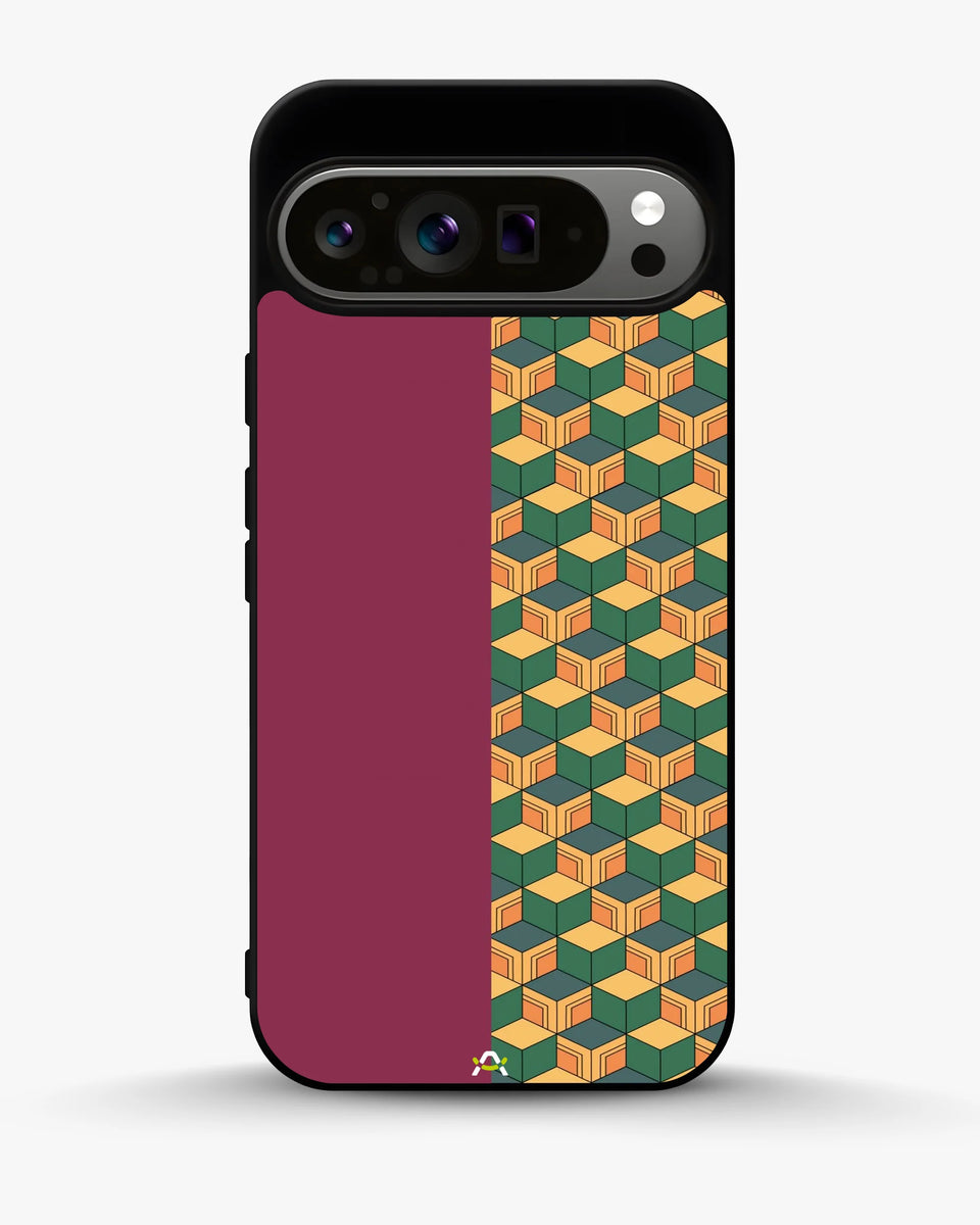 Creslia 3d cube pattern phone case - 3d cube pattern phone case google pixel 9 pro xl