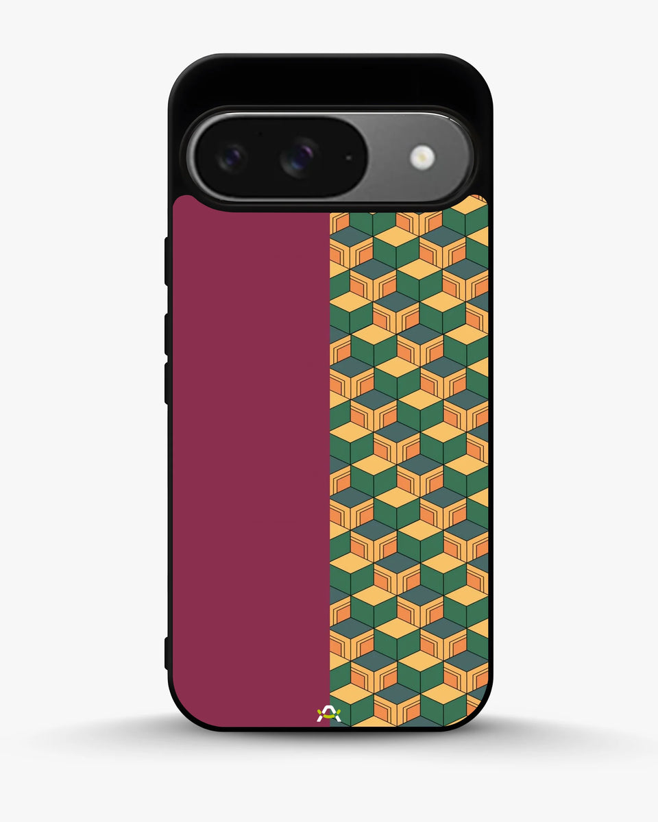 Creslia 3d cube pattern phone case - 3d cube pattern phone case google pixel 9