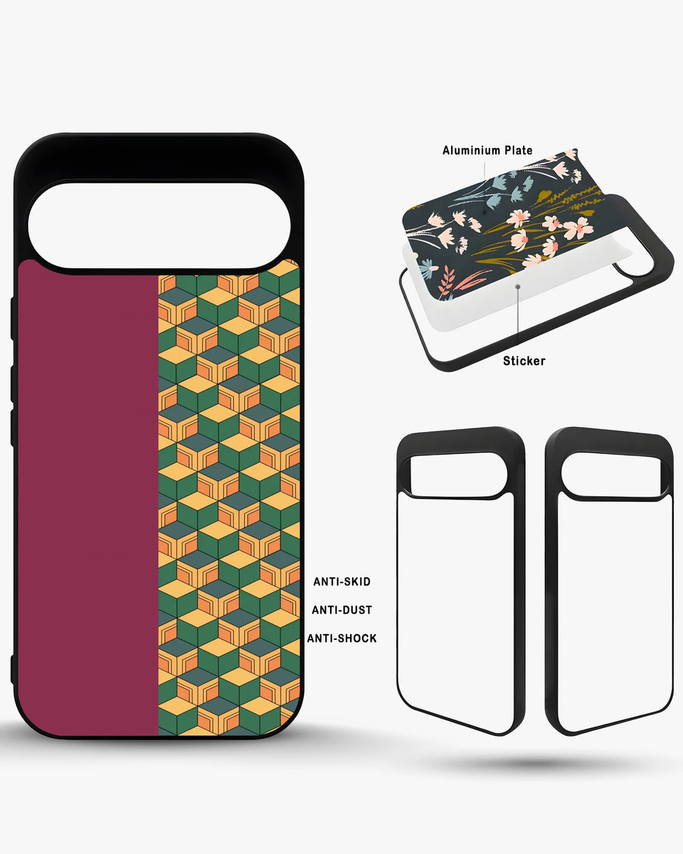 Creslia 3d cube pattern phone case general construction specs - 3d cube pattern phone case google pixel general specs 1