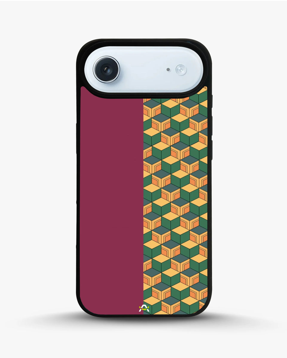 Creslia 3d cube pattern phone case - 3d cube pattern phone case iphone 17 air