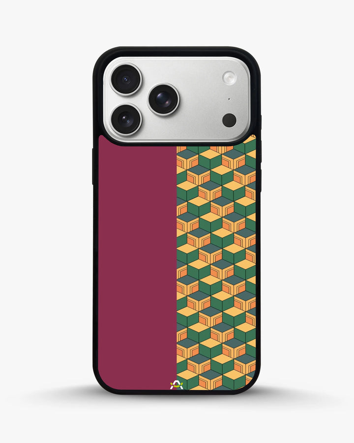 Creslia 3d cube pattern phone case - 3d cube pattern phone case iphone 17 pro max