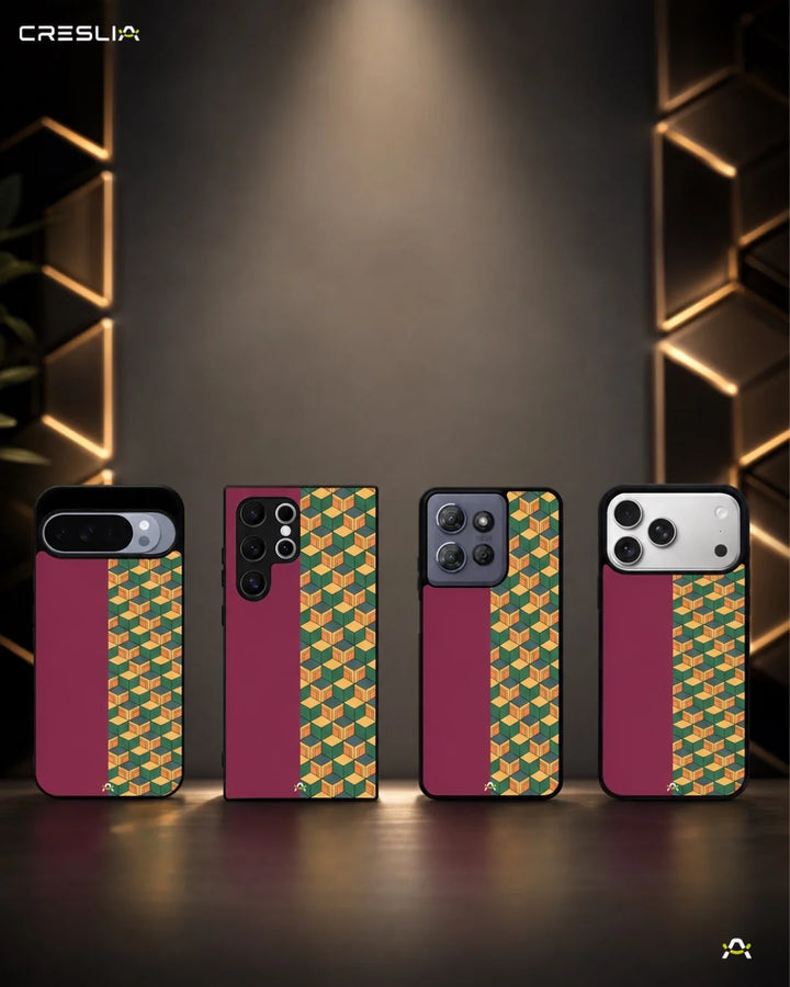 Creslia 3d cube pattern phone case - 3d cube pattern phone case mobile banner