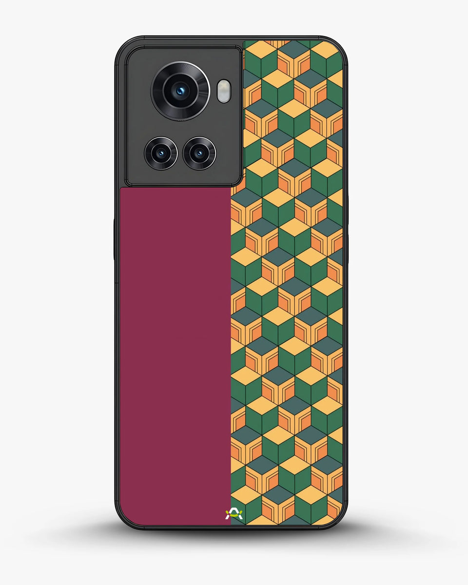 Creslia 3d cube pattern phone case - 3d cube pattern phone case oneplus 10r
