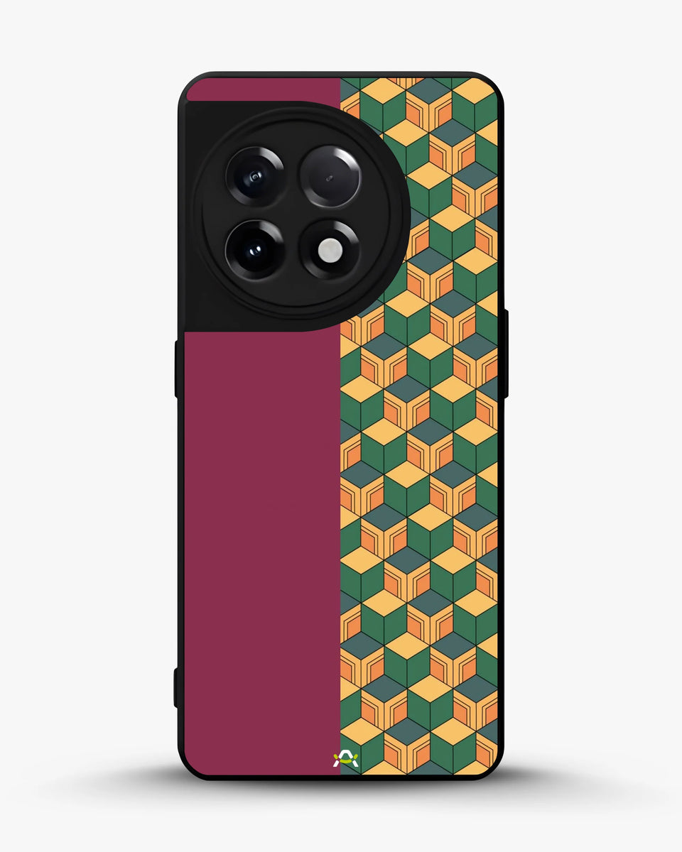 Creslia 3d cube pattern phone case - 3d cube pattern phone case oneplus 11r