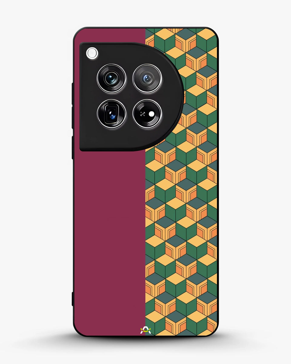 Creslia 3d cube pattern phone case - 3d cube pattern phone case oneplus 12r