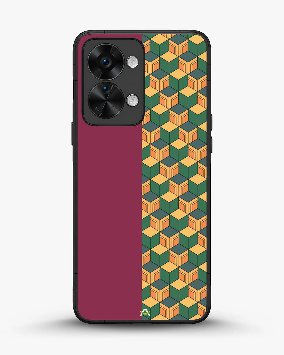 Creslia 3d cube pattern phone case - 3d cube pattern phone case oneplus nord 2t