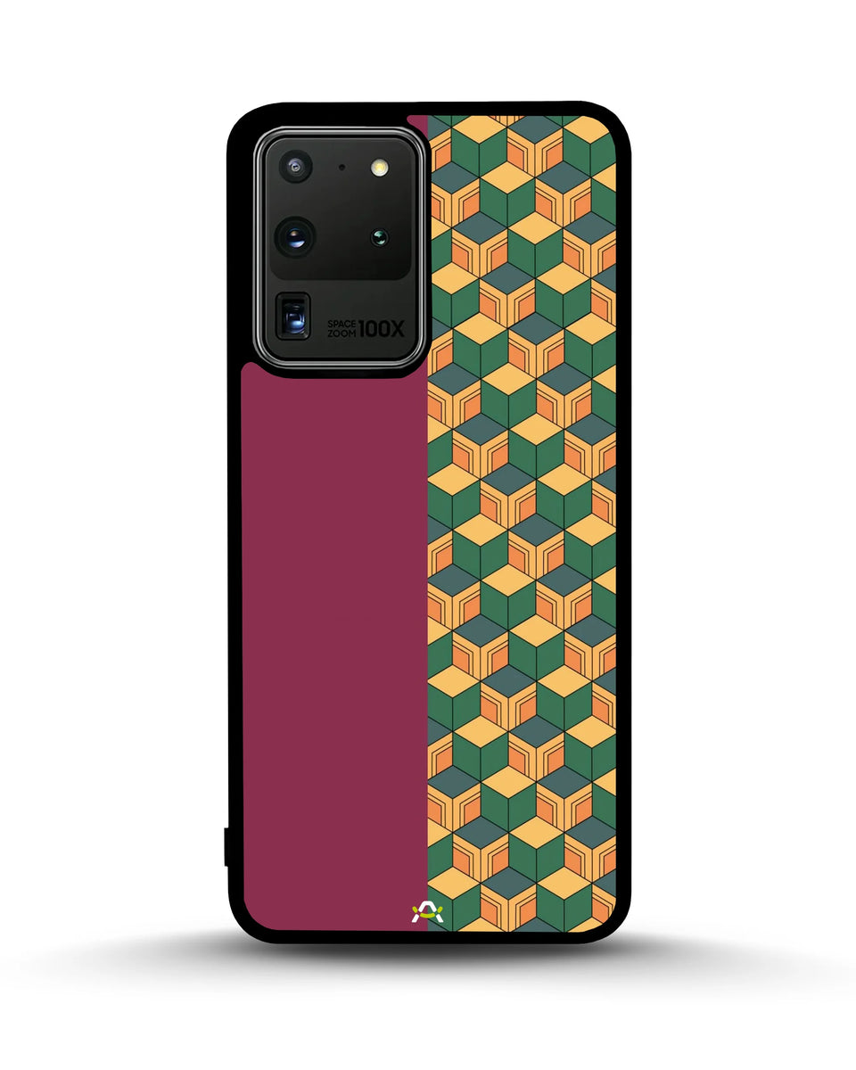 Creslia 3d cube pattern phone case - 3d cube pattern phone case samsung galaxy s20 ultra