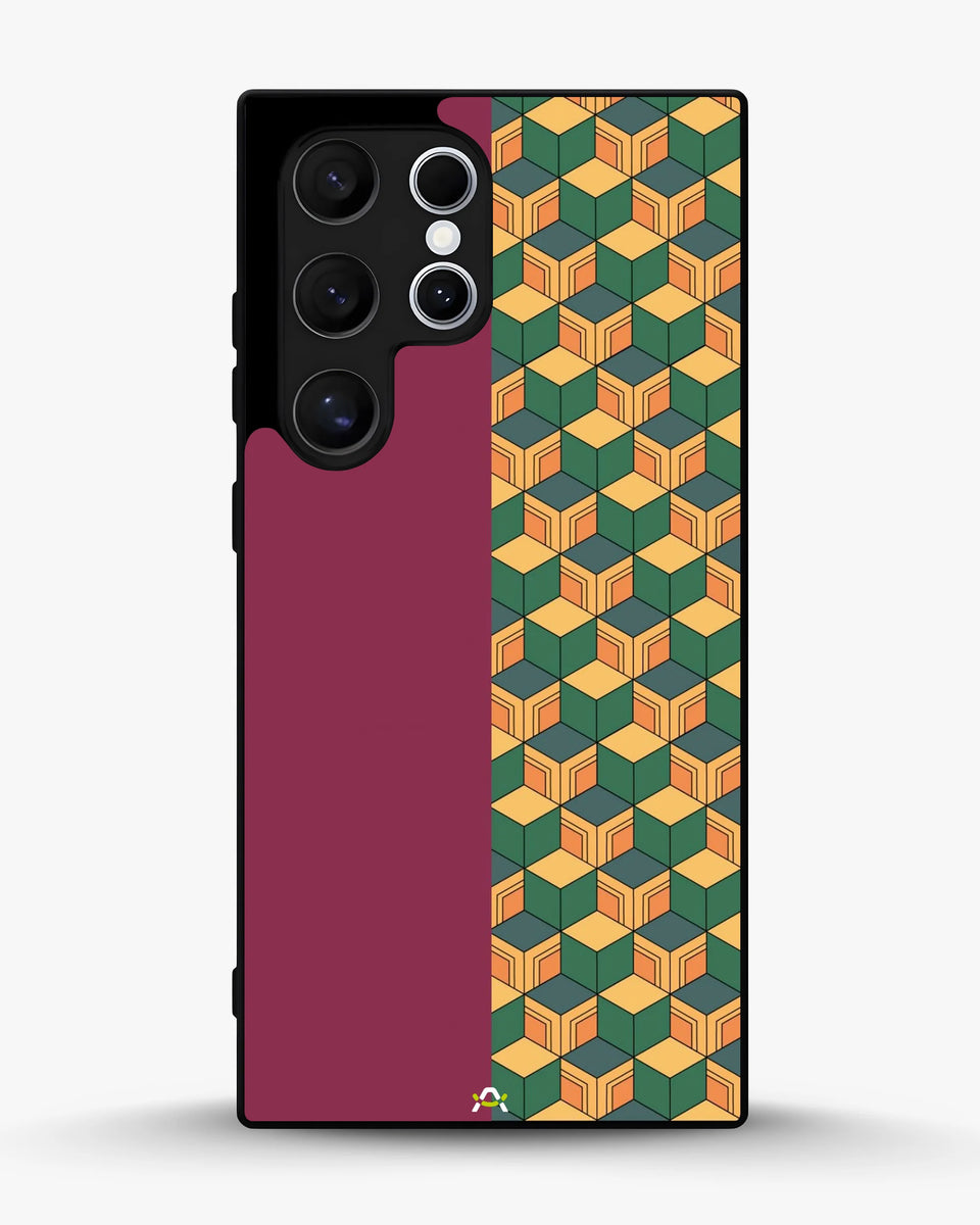 Creslia 3d cube pattern phone case - 3d cube pattern phone case samsung galaxy s22 ultra
