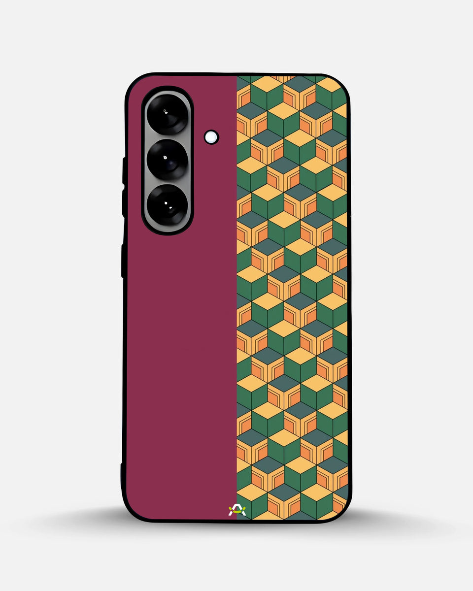 Creslia 3d cube pattern phone case - 3d cube pattern phone case samsung galaxy s25