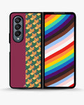 Creslia 3d cube pattern phone case - 3d cube pattern phone case samsung galaxy z fold 4