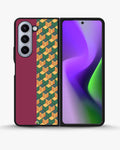 Creslia 3d cube pattern phone case - 3d cube pattern phone case samsung galaxy z fold 5