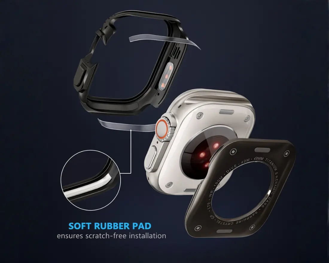 Apple Watch Ultra Cases & Covers - 49mm Stainless Steel Bumper