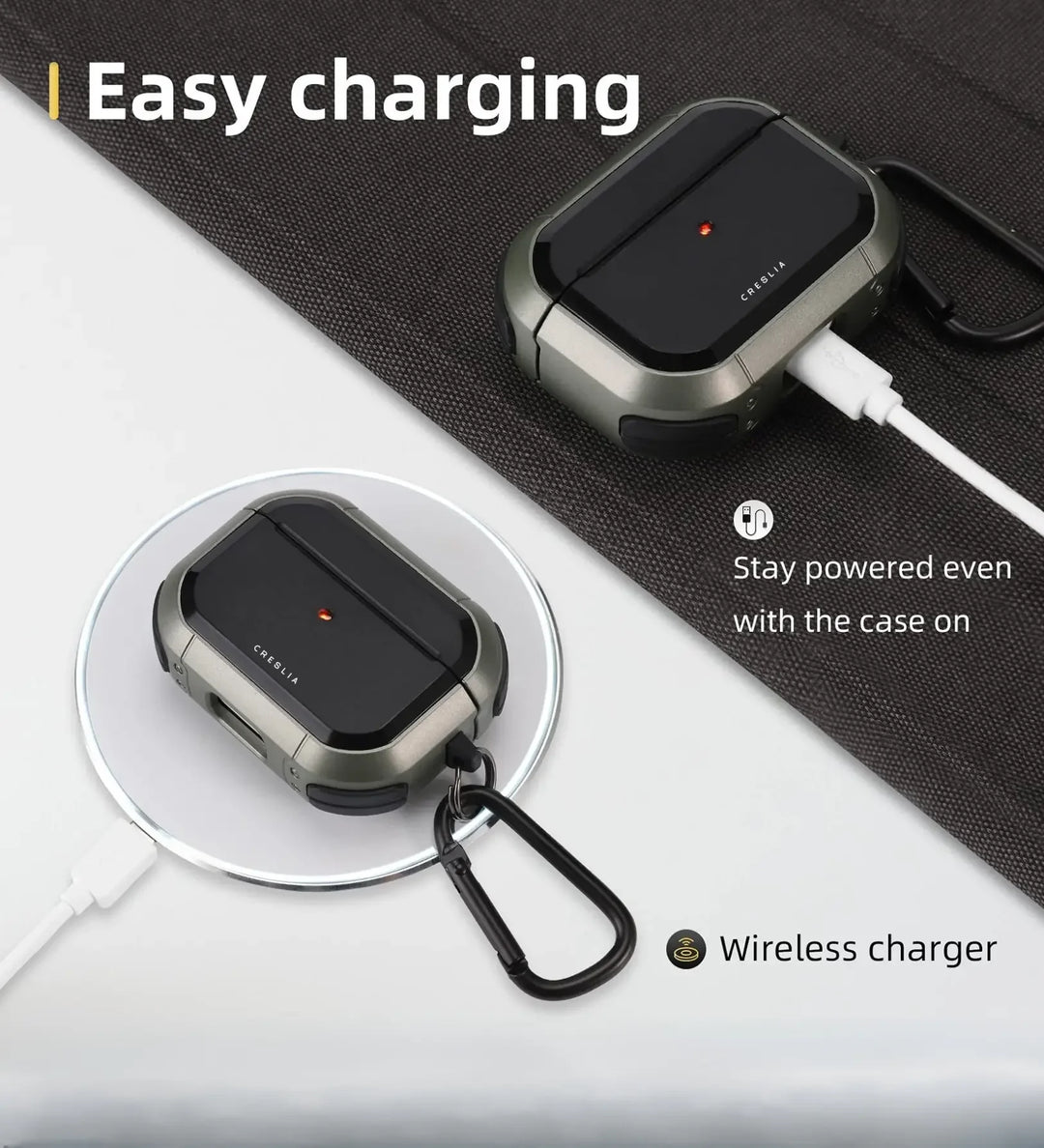 EggShell AirPods Pro 2 Cases Covers - Grey - Creslia