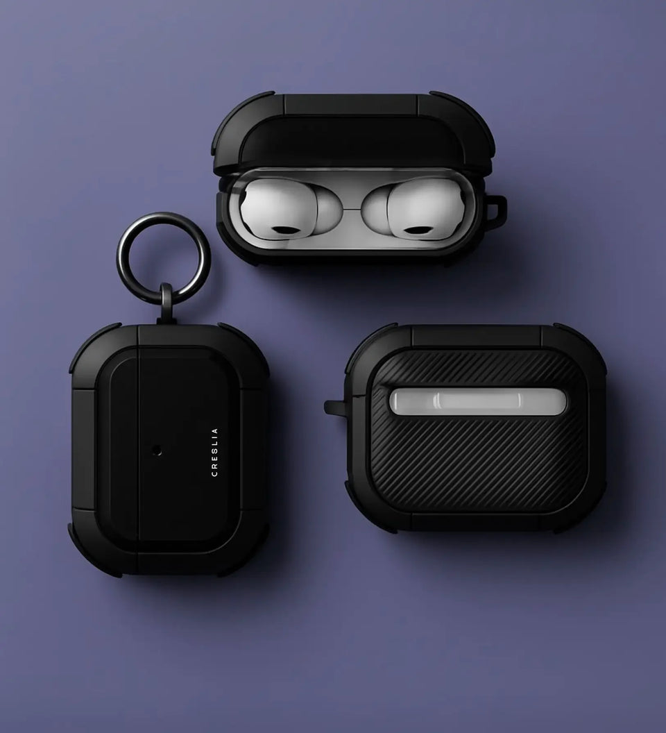 EggShell AirPods Pro 2 Cases Covers - Black - Creslia