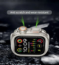 Apple Watch Ultra Converter Case Cover – Instantly Transform 44/45/46mm into Ultra Look - Natural Titanium - Creslia