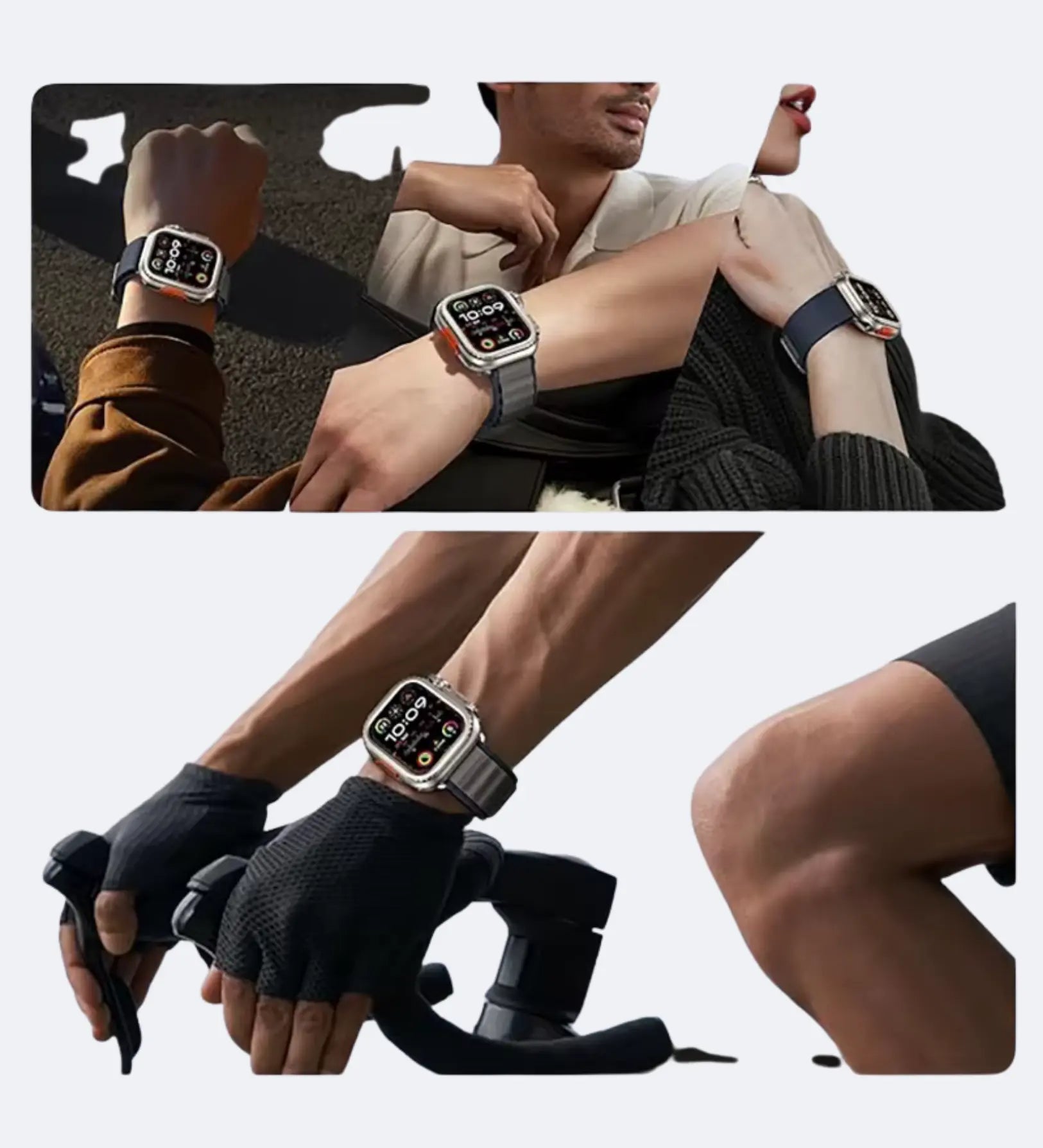 Apple Watch Ultra Cases & Covers - 49mm Stainless Steel Bumper