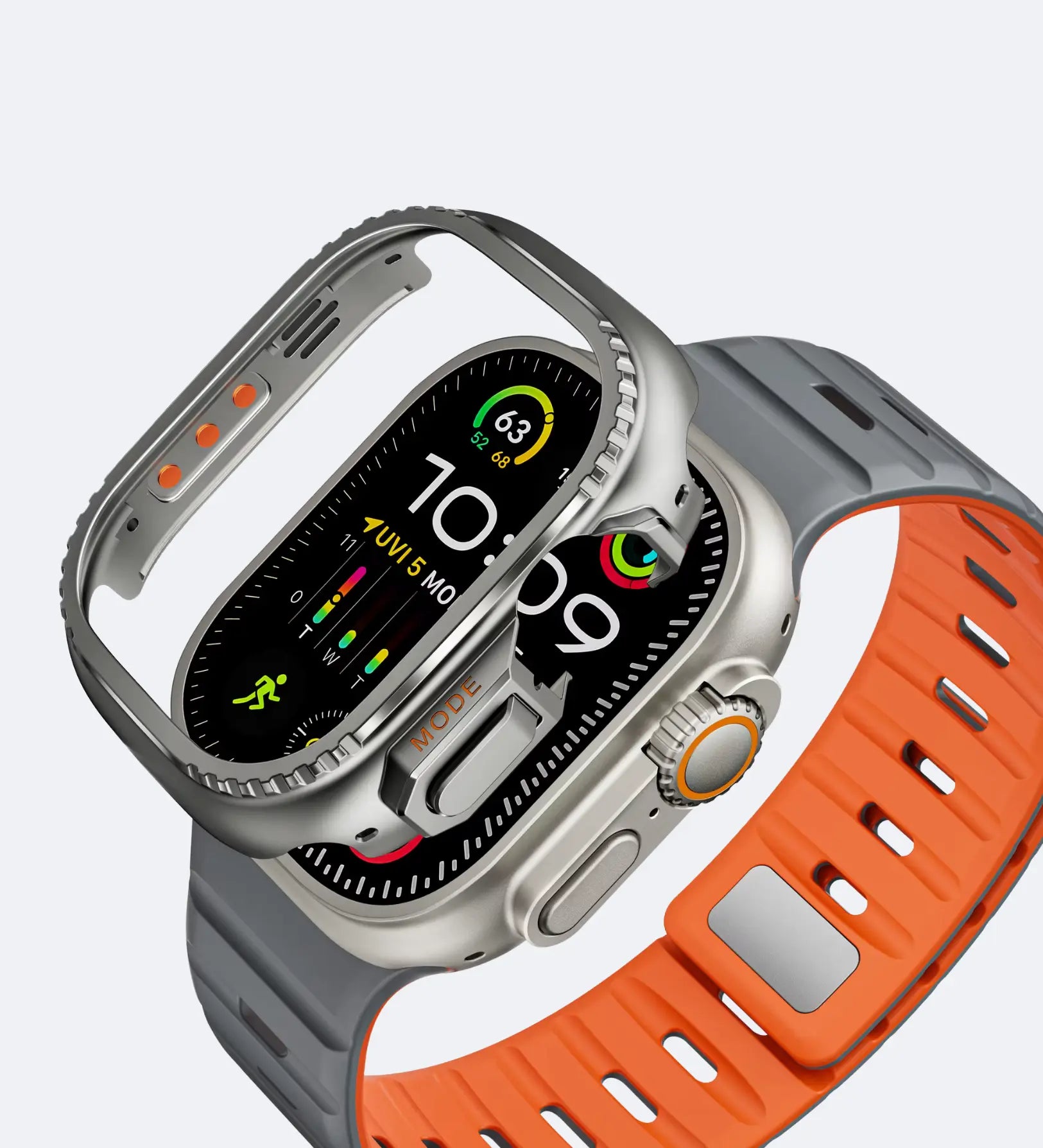 Apple Watch Ultra Cases & Covers - 49mm Stainless Steel Bumper