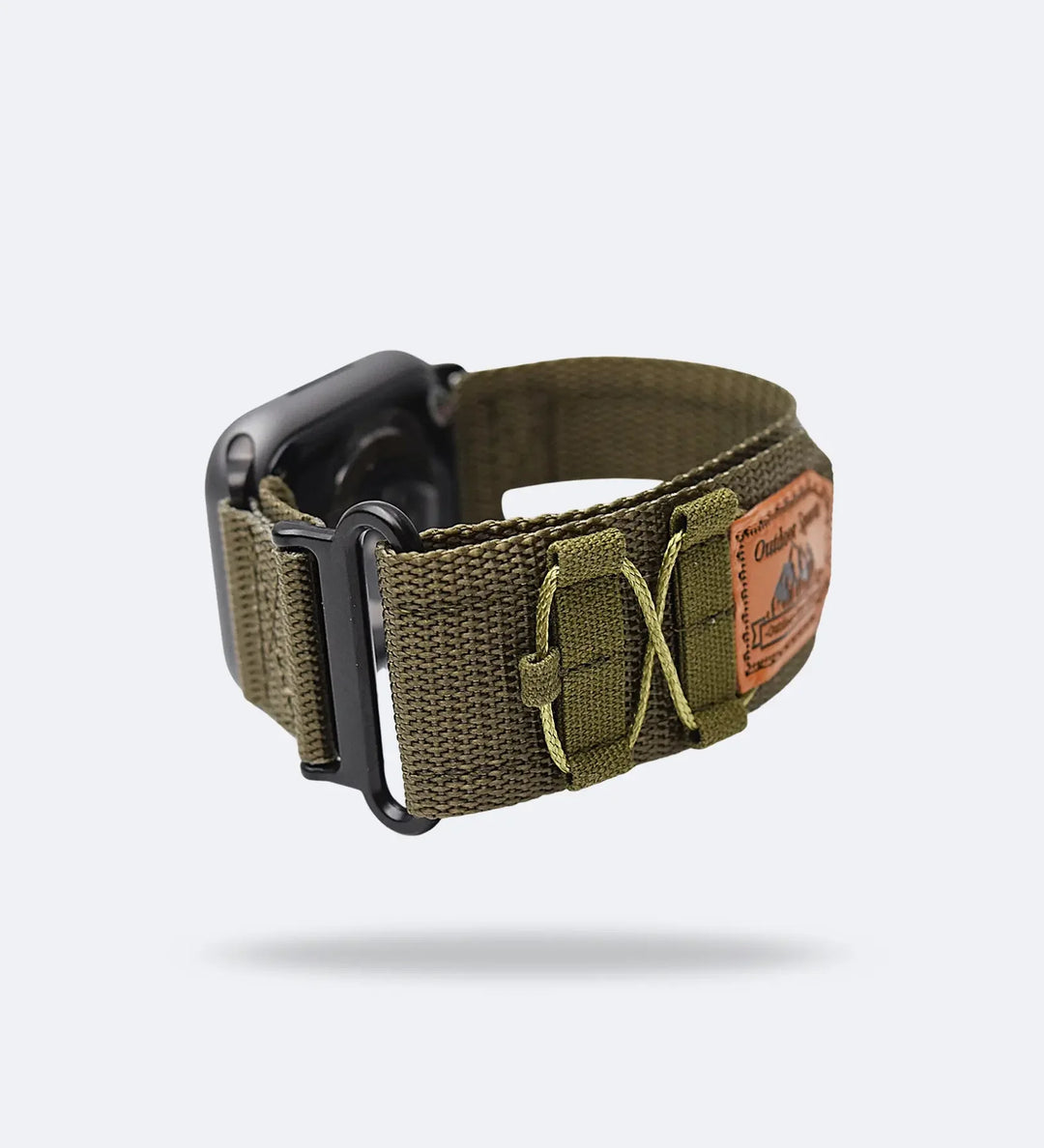 Breathable Woven Nylon Apple Watch Band - Army Green - Creslia