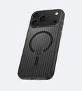 Corrugated Hybrid MagSafe Case for iPhone - Black - Creslia