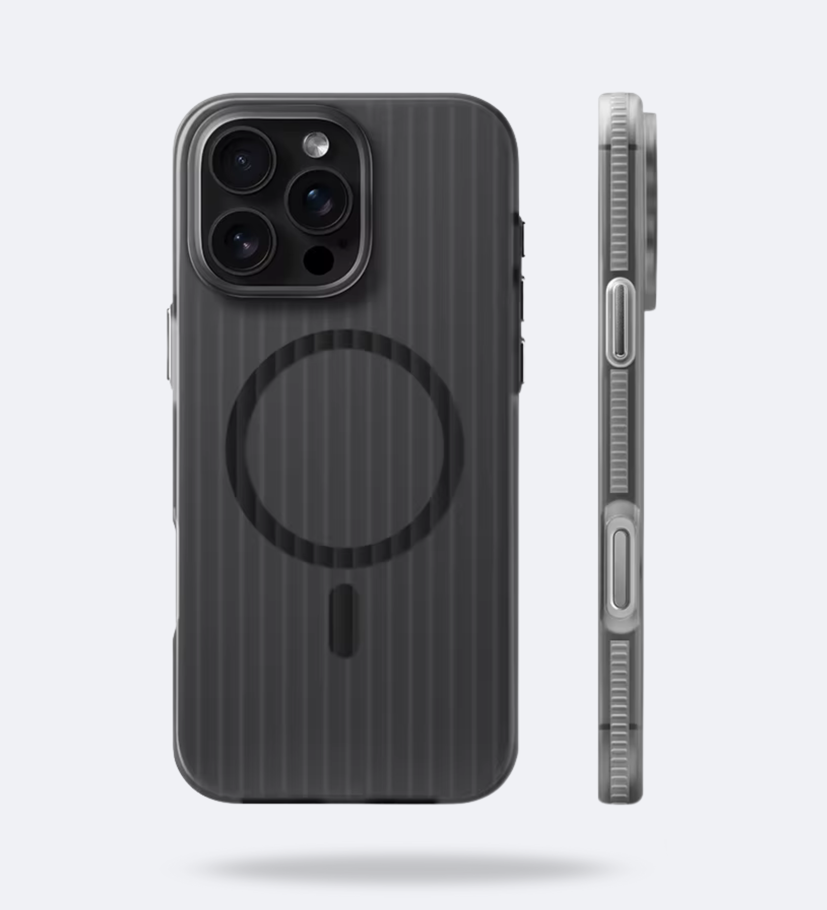 Corrugated Hybrid MagSafe Case for iPhone - Black