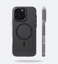 Corrugated Hybrid MagSafe Case for iPhone - Black - Creslia