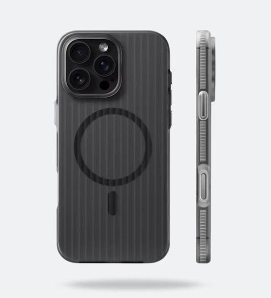 Corrugated Hybrid MagSafe Case for iPhone - Black