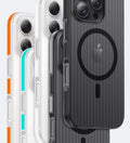 Corrugated Hybrid MagSafe Case for iPhone - Black - Creslia