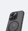 Corrugated Hybrid MagSafe Case for iPhone - Black - Creslia
