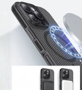 Corrugated Hybrid MagSafe Case for iPhone - Black - Creslia