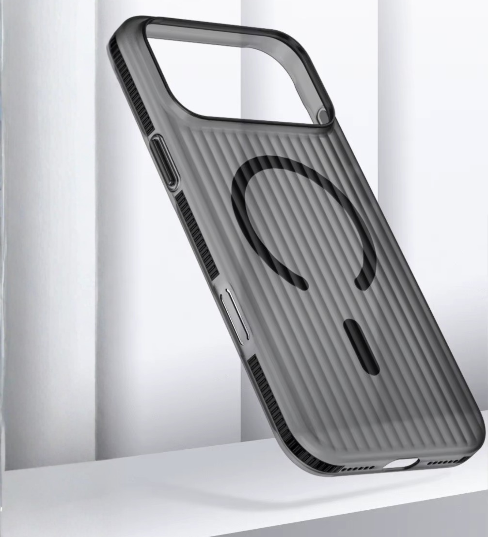 Corrugated Hybrid MagSafe Case for iPhone - Black