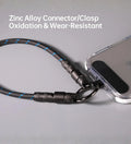 ROCK R15 Phone Lanyard + Fast-Charging Data Cable - Black - Creslia