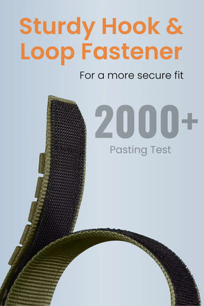 Breathable Woven Nylon Apple Watch Band - Navy Blue