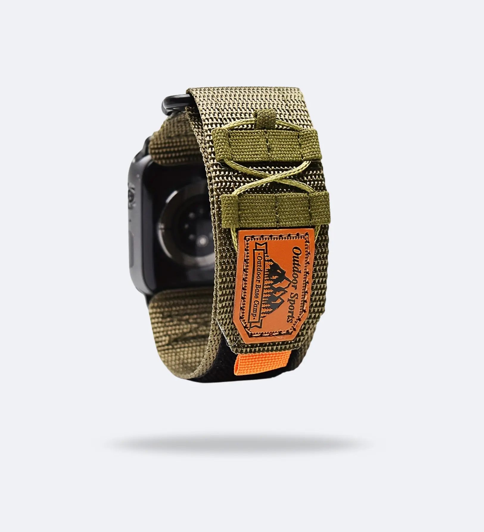 Breathable Woven Nylon Apple Watch Band - Army Green