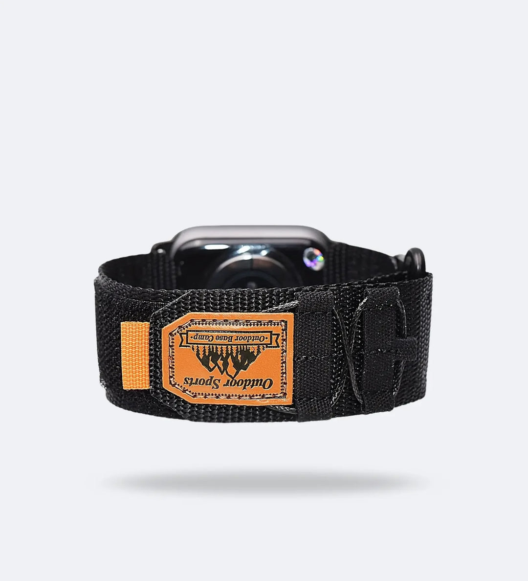 Breathable Woven Nylon Apple Watch Band - Black - Creslia