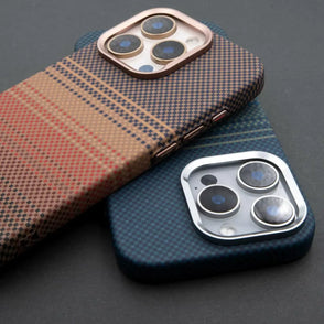 Classic Plaid Carbon Fiber MagSafe iPhone Case Cover - Slim, Stylish & Protective