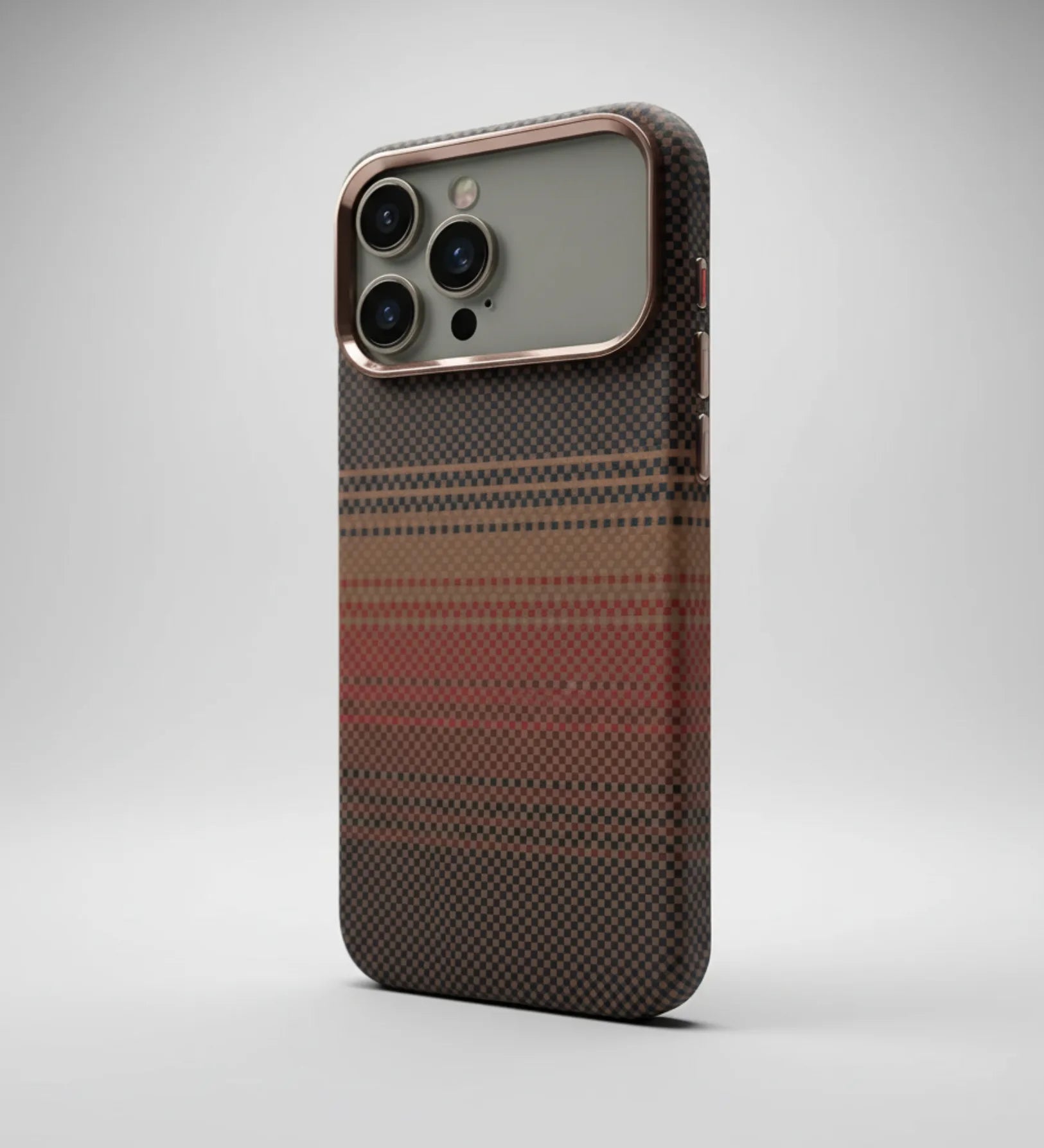 Classic Plaid Carbon Fiber MagSafe iPhone Case Cover - Slim, Stylish & Protective