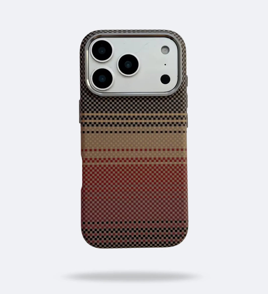 Classic Plaid Carbon Fiber MagSafe iPhone Case Cover - Slim, Stylish & Protective - Creslia