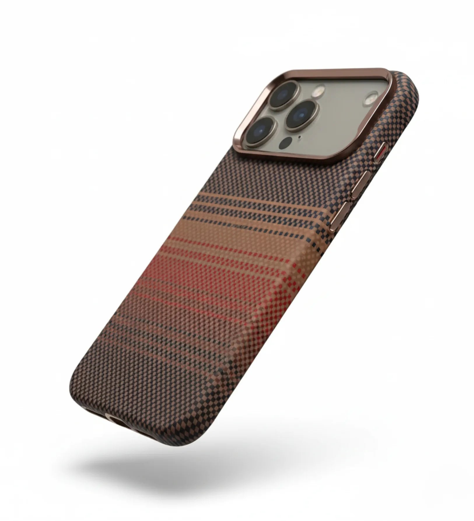 Classic Plaid Carbon Fiber MagSafe iPhone Case Cover - Slim, Stylish & Protective